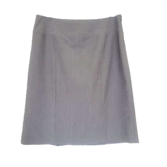 Anne Klein Gray Skirt - Pencil/A-line- Size 8 - Picture 1 of 15